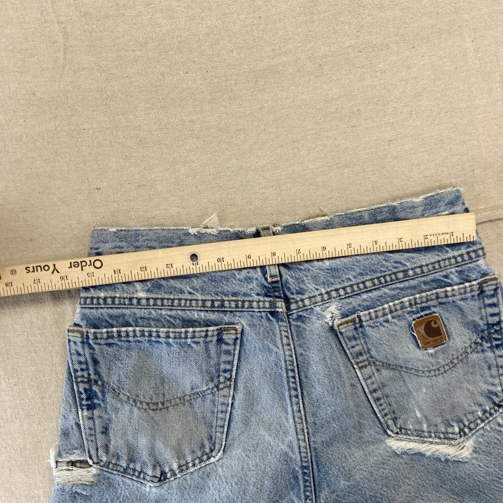 Carhartt Jeans Mens 30 x 32 Blue Denim Relaxed Fit Workwear Vintage Distressed